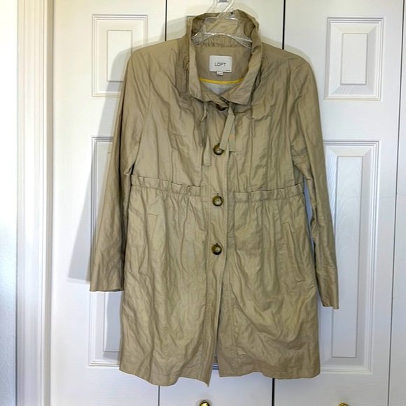 LOFT trench coat, beige, medium petite - Picture 1 of 8